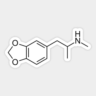 MDMA Ecstasy C11H15NO2 Sticker